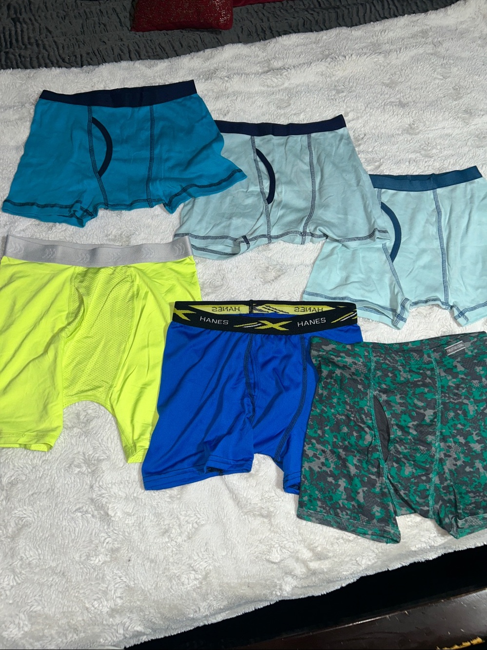 Boys' Blue Boxer Briefs Bundle Pack of 6